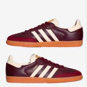 NWT Adidas Originals Sambas Maroon/Cream Women's Sz. 7